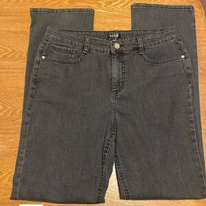 💜 Nicole Miller New York Women’s High Rise Onyx Wash Denim (size 12)